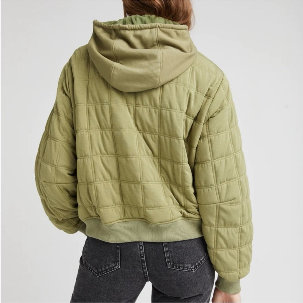Richer Poorer Quilted Modal Bomber Jacket - Tan - Picture 2 of 7